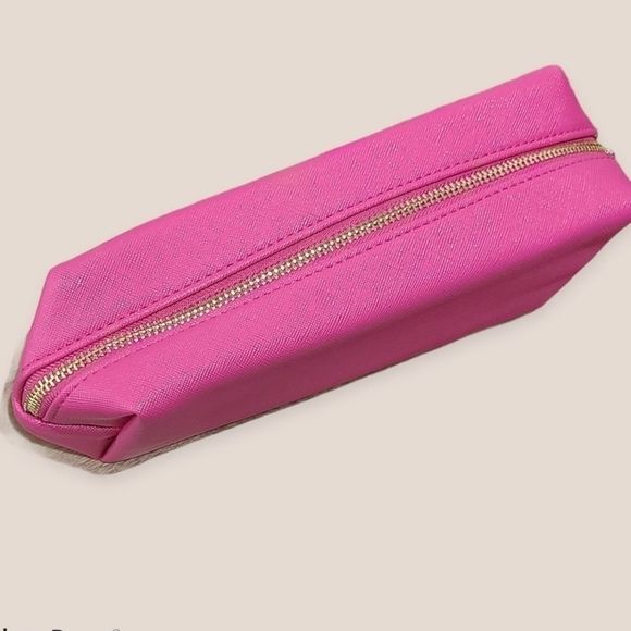 🌹2/$15 Grande Branded Cosmetic Bag Pink Gold - Picture 3 of 6